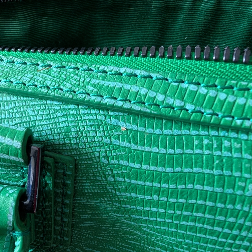 Alice + Olivia Vibrant Green Satchel - Picture 2 of 16